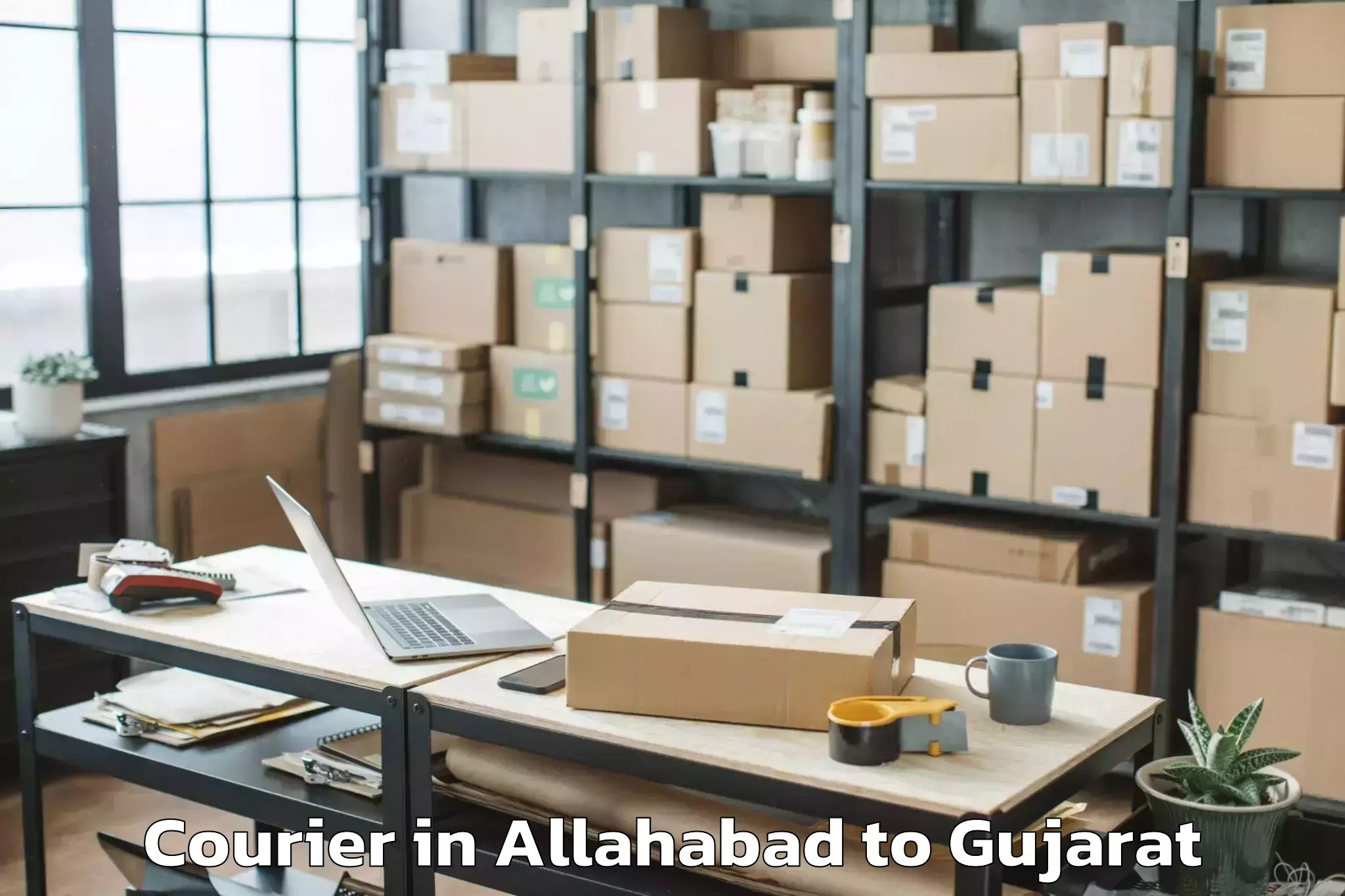 Book Allahabad to Vansada Courier